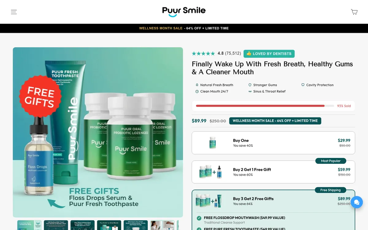 Puur Smile storefront